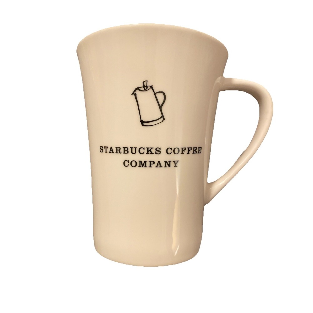 2006 Starbucks Coffee Mug Collectible Minimalist Yellow